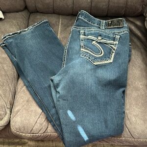 Women's Silver Blue Jeans